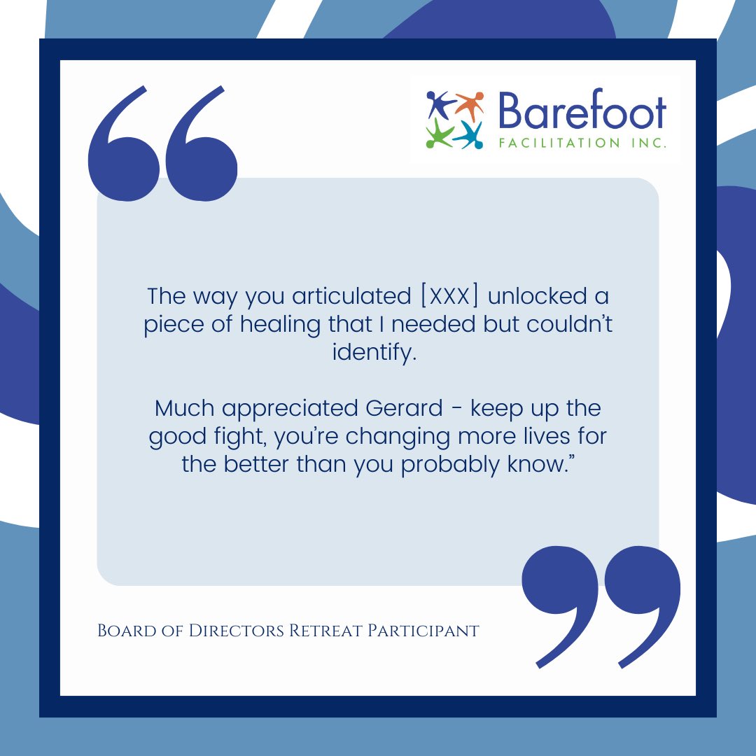 These words are a reminder of why we do what we do at Barefoot Facilitation. Supporting individuals and teams in their journeys, fostering meaningful connections, and facilitating impactful conversations are what drive us.