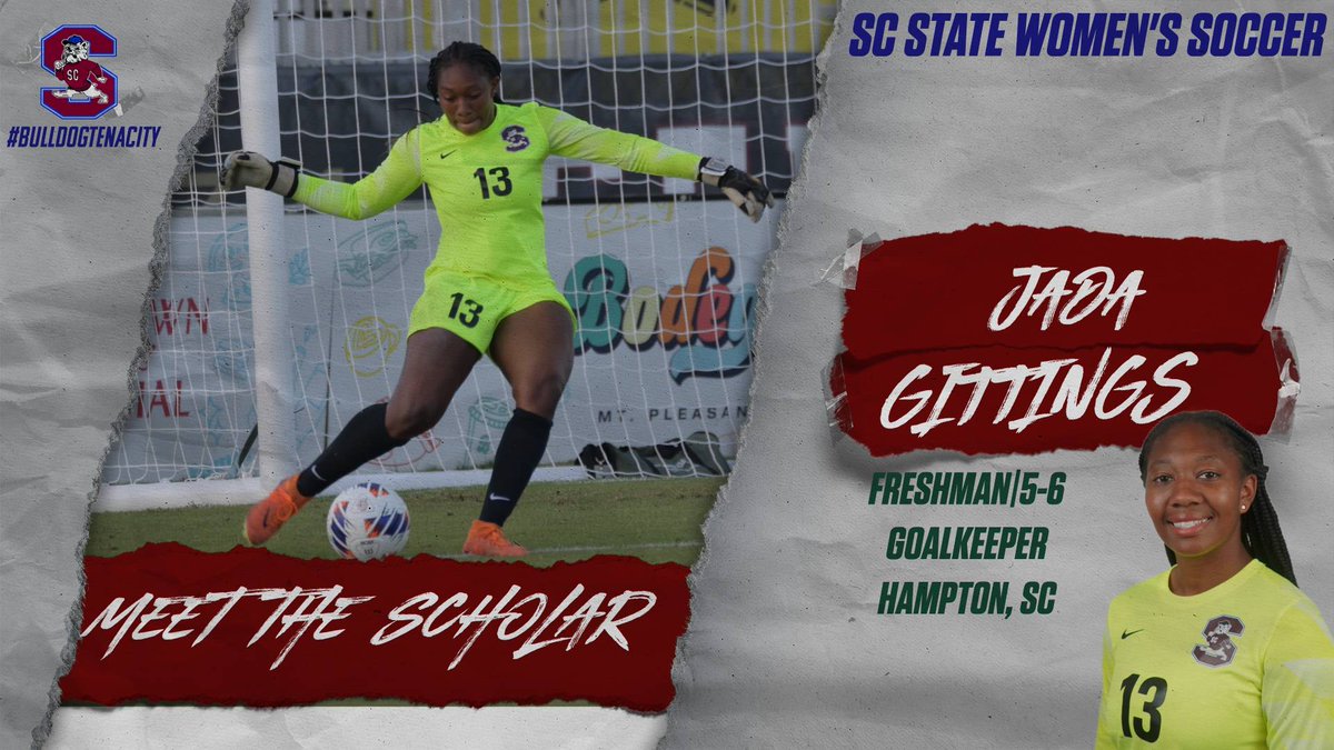 SCStateAthletic's tweet photo. Meet Jada Gittings, a new Clyburn Scholar in the Dr. Emily England Clyburn Honors College. For complete story visit https://t.co/YX4lKZdx7J #wearescstate #bulldogtenacity https://t.co/qsFuqf6st1