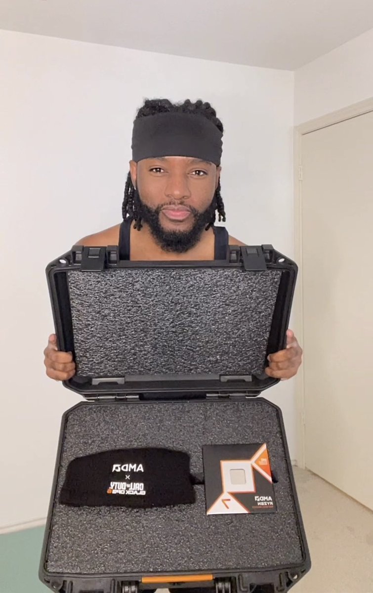 I got such a dope care package from <a href="/AMDGaming/">AMD Gaming</a> &amp; Call of duty BO6 

ENTER TO WIN your own Ryzen 7 9800X3D
and more cool stuff: bit.ly/3NW4m9Y

#AMDCODBO6 #GoAMDRyzenX3D #CallOfDutyRyzenX3D #Ad