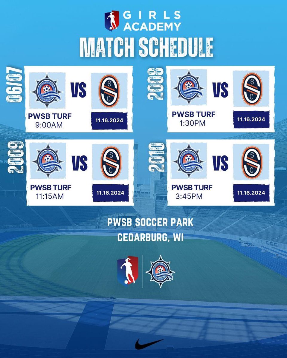 NSU_Soccer's tweet photo. Last round of @GAcademyLeague home games for the Fall season vs @SalvoSCGA and @TonkaFusionMN    ⚽️💙
#WeAreUnited https://t.co/JMqa62ujM0