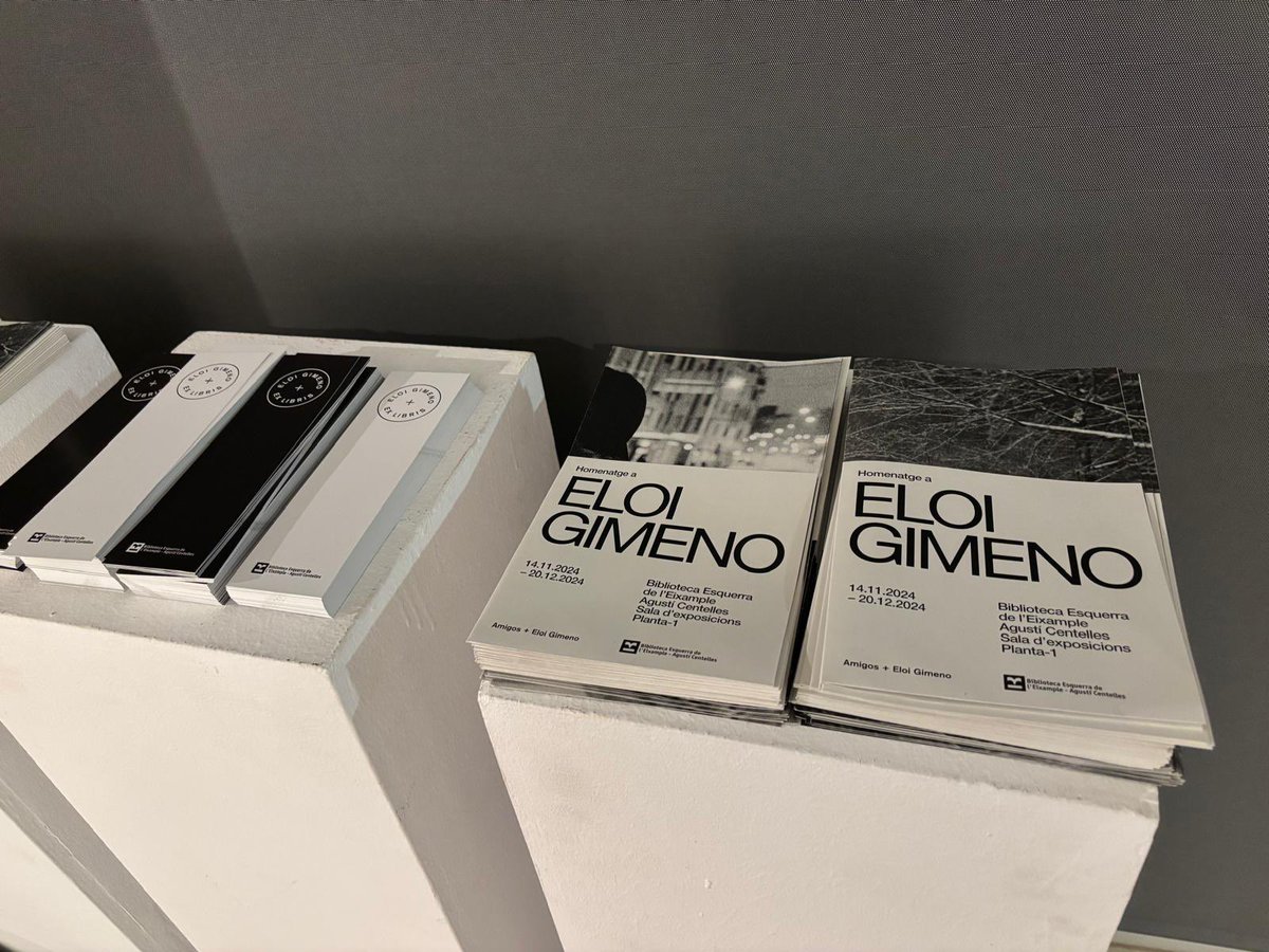 BibliotequesBCN's tweet photo. Avui s’ha inaugurat l’exposició  'Homenatge a Eloi Gimeno' a la #bbcnACentelles

📸Fotògraf i dissenyador que va transformar el panorama del fotollibre amb un plantejament radical https://t.co/lCbMrWKw0G