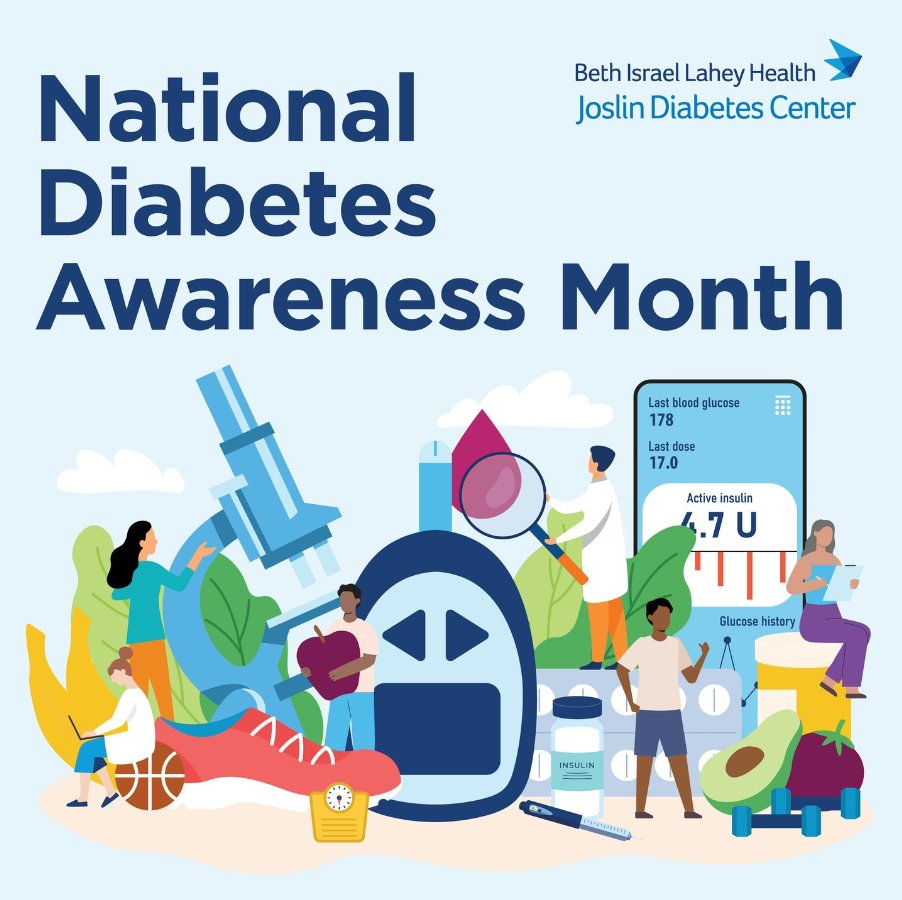 Joslin observes #NationalDiabetesAwarenessMonth and #WorldDiabetesDay today (11/14), by honoring those who live with diabetes every day. At Joslin, our mission is a world free from diabetes and to prevent, treat and ultimately find a cure for the disease.💙