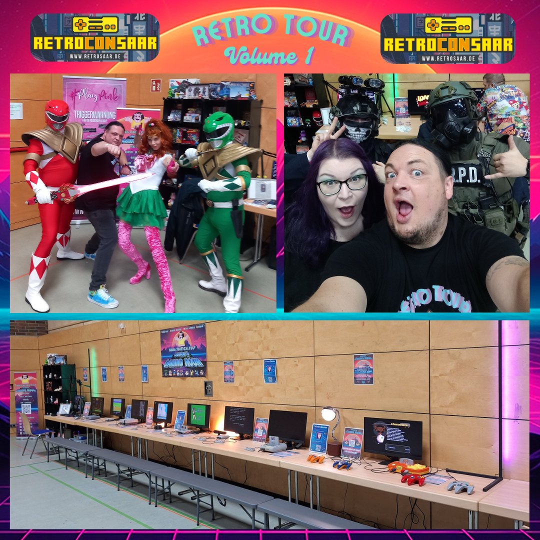 GuggiGamingRoom's tweet photo. 👾 Letztes Wochenende waren wir auf der RetroCon Saar in Völklingen @NextHeroesEvent und hatten eine megagute Zeit auf einer reinen Retro Veranstaltung 👾
Part 1
#guggisgamingroom #ggr #guggi #retrotour #retro #gaming #gamer #gamerlife #retrogamer #games https://t.co/9nrdZbDNGJ