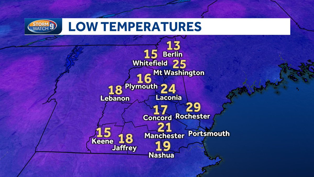JacquelineWMUR's tweet image. Happy Thursday! Brrr! It was a cold start this morning with temperatures in the teens and low 20s under that clear sky. The first teen reading of the season in Concord (the last time we saw teens was on March 25th). It will be chilly again tonight. #NHwx #lows #cold #chilly
