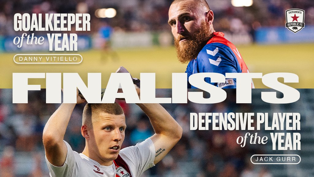 Sacramento Republic FC (@sacrepublicfc) on Twitter photo Two of our own amongst the finalists for the 2024 <a href="/USLChampionship/">USL Championship</a> Awards 🔥
<a href="/dannyvitiello_/">Danny Vitiello</a> - Goalkeeper of the Year 👐
<a href="/Jackwilliamgurr/">Jack Gurr</a> - Defender of the Year 💪
Congrats, Danny and Jack! Two of our own amongst the finalists for the 2024 <a href="/USLChampionship/">USL Championship</a> Awards 🔥
<a href="/dannyvitiello_/">Danny Vitiello</a> - Goalkeeper of the Year 👐
<a href="/Jackwilliamgurr/">Jack Gurr</a> - Defender of the Year 💪
Congrats, Danny and Jack!