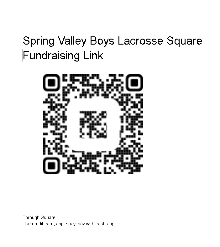 Spring Valley Boys Lacrosse will be hosting Carwash
Saturday December 7th form 9:30am-1:30pm at spring valley high school
