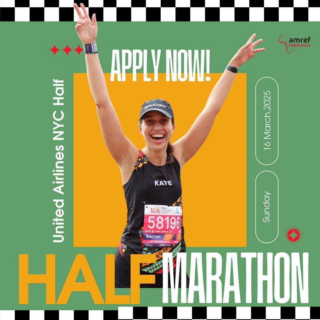 Applications is now OPEN to join Team Amref in the 2025 United Airlines #NYCHalf Marathon on March 16, 2025! As an official charity partner, we’re thrilled to be part of this iconic race, raising awareness and support for equitable healthcare Africa. 🏃‍♂️ bit.ly/3Z3BQcy