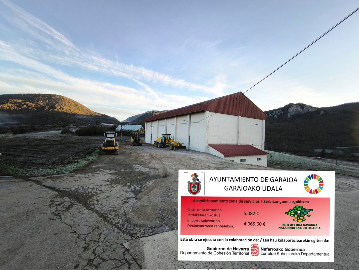 Garaioa acondiciona la zona de aparcamiento junto al frontón dentro de la estrategia #GaraioaSostenible