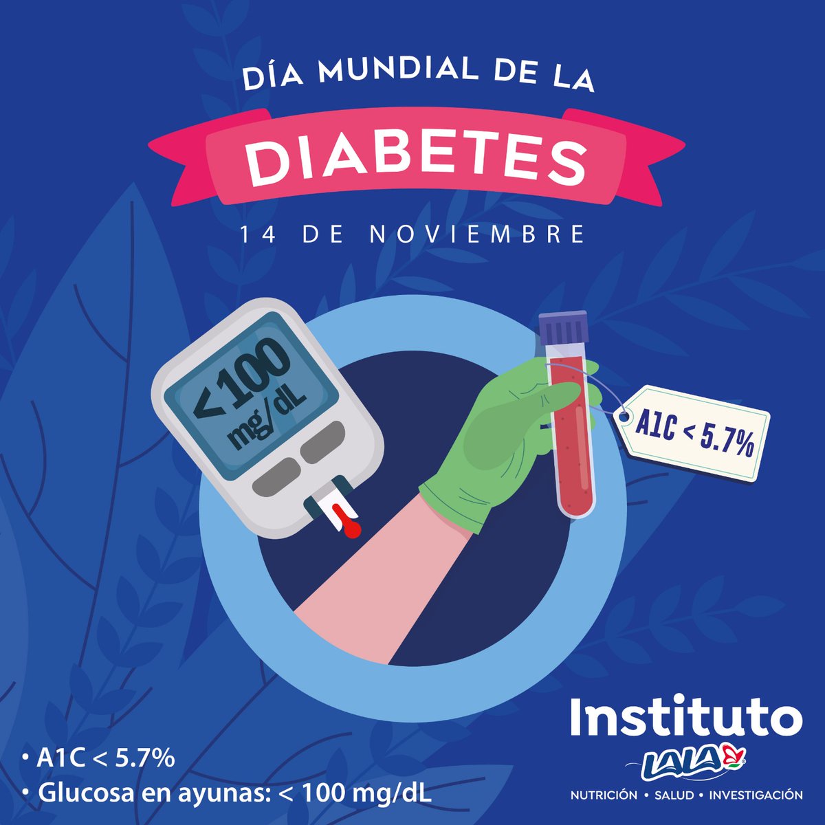 instituto_lala's tweet photo. #diamundialdeladiabetes 
Constituido por la @WHO  y  la @IntDiabetesFed  en donde más adelante se suma la Organización de las Naciones Unidas .  Este día ofrece un espacio para sensibilizar a la población sobre el daño que implica la diabetes a la salud. https://t.co/A7CwaAwCb8