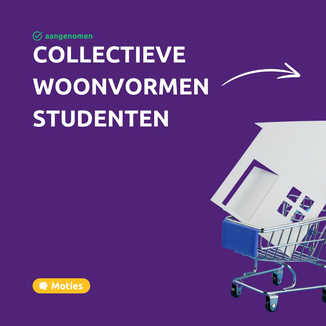 𝗗𝗲 𝗯𝗲𝗴𝗿𝗼𝘁𝗶𝗻𝗴 𝗶𝘀 𝘄𝗲𝗲𝗿 𝗯𝗲𝗵𝗮𝗻𝗱𝗲𝗹𝗱!
Onze eerste motie voor meer ruimte voor studentenhuisvesting bij de realisatie van collectieve woonvormen is aangenomen. Goed nieuws voor de studenten in onze stad!