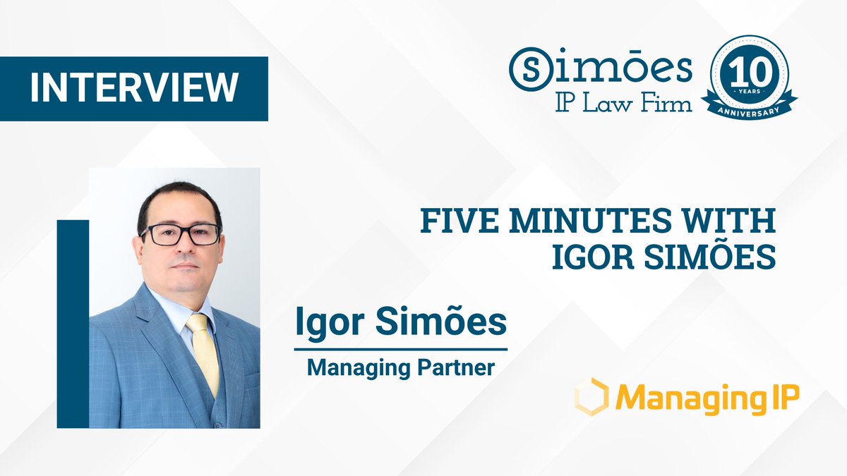 simoesip's tweet image. In this exclusive interview, our Managing Partner shares insights into the daily routine of an IP practitioner and key characteristics he considers essential in the field. Read it at: managingip.com/article/2dw1iu…