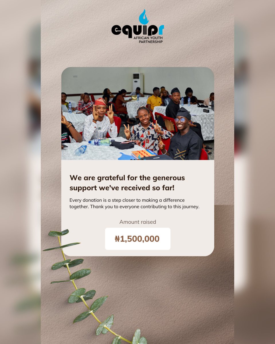 EquiprTeam's tweet photo. We're beyond grateful for the generous donations towards EquipR! Your support is fueling impactful learning experiences and opportunities for our participants. Thank you for believing in our mission! #EquipR #Gratitude #SupportEducation" https://t.co/K5xb8rldmD