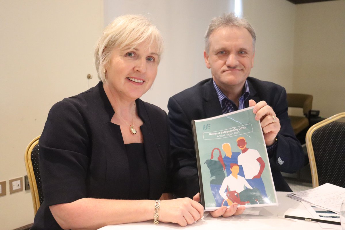 Safeguarding_ie's tweet photo. National Safeguarding Office Report 2023 launched by HSE Chief Social Worker @AmandaC62359371 
@HSEMidWest excellent Seminar Working Together to Safeguard Human Rights
#Safeguardingday24
@MaryODwyer13 
@HSELive 
@safeguardingire 
https://t.co/LcCZ9l6C9W https://t.co/ZUWqu7mKSR