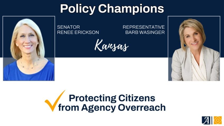 Congratulations to ALEC members and latest policy champions, Kansas Senator <a href="/rkerickson/">Renee Erickson</a> and Representative <a href="/BarbWasinger/">Barb Wasinger 🇺🇸</a> for limiting agency rulemaking authority and restoring the balance of government in the Sunflower State! #Kansas #Policy #Leaderhsip
alec.org/article/alec-p…