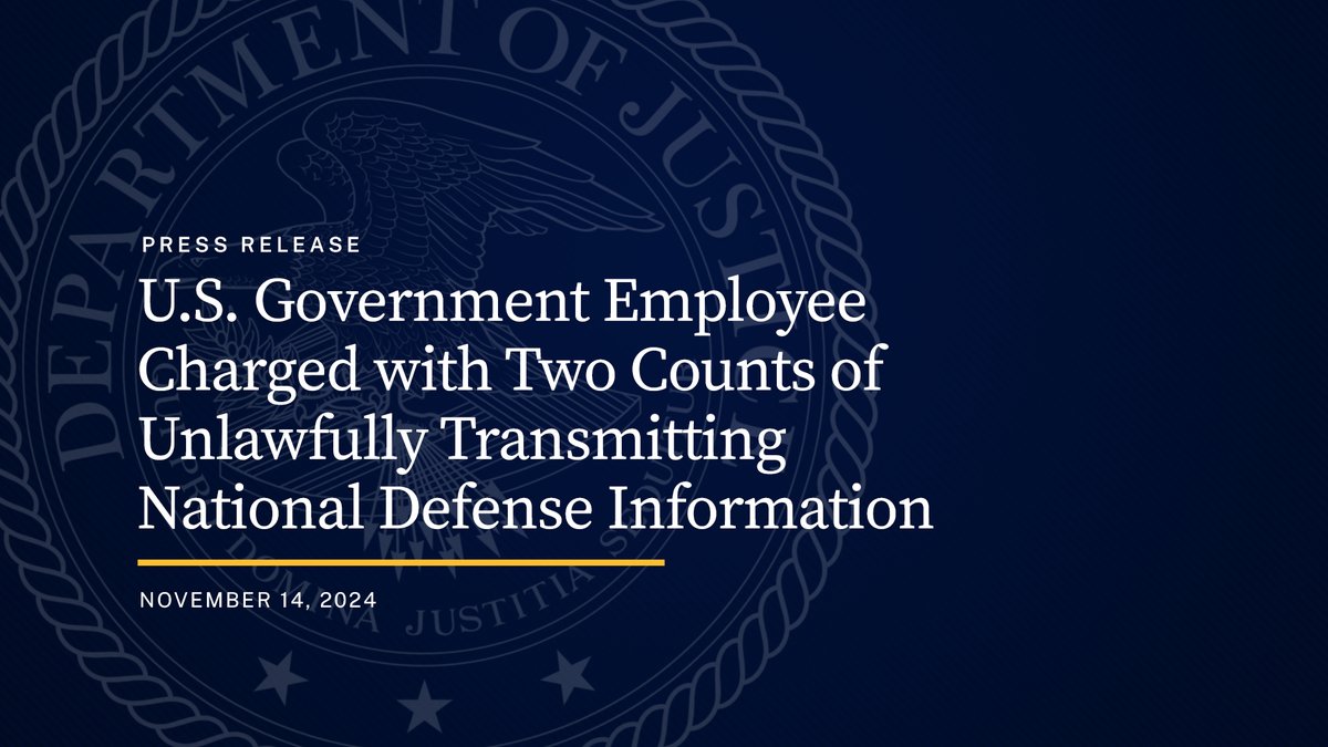 National Security Division, U.S. Dept of Justice tweet media