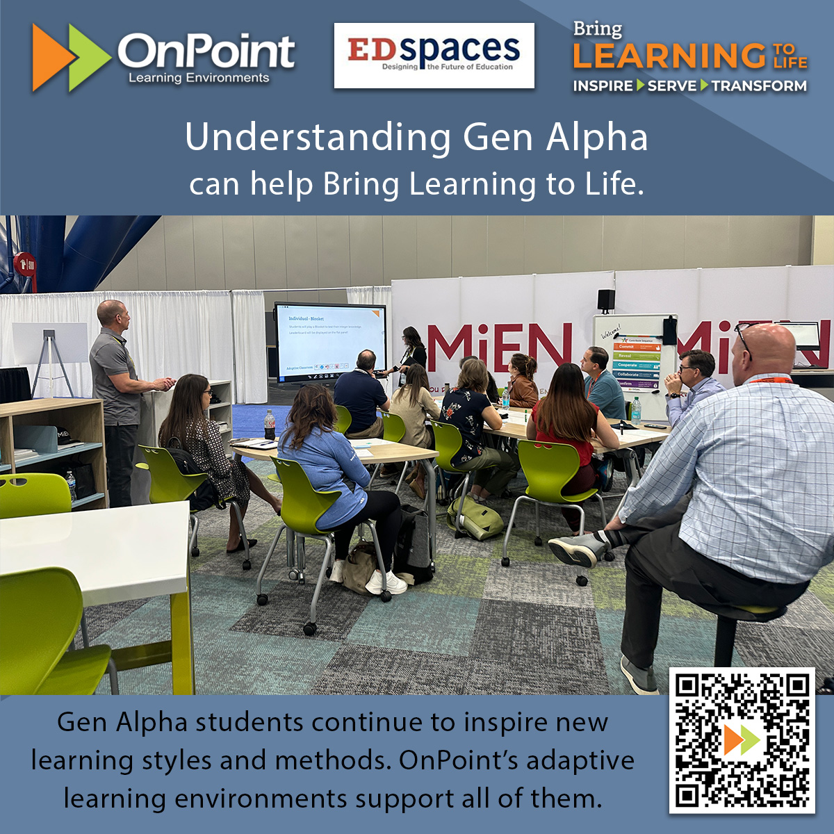 OnPointEdu's tweet photo. By listening to Gen Alpha students, we've learned some important lessons that help keep learning fresh and engaging. We can help you benefit from those same lessons and Bring Learning to Life in your classrooms.

Contact us today to learn more. https://t.co/40KlGw7ckz https://t.co/0NG74NLEV0