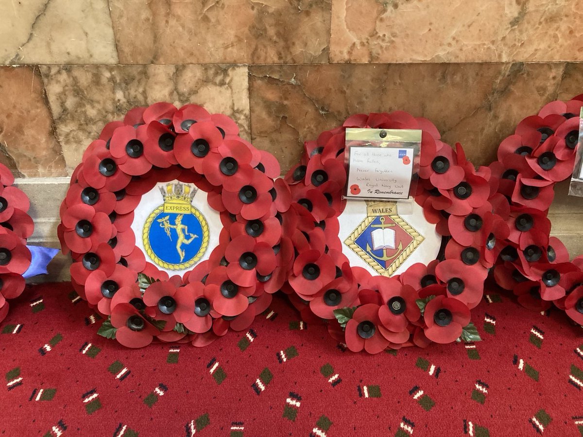 Remembrance Sunday was marked by OCs from URNU Wales participating in remembrance parades in Cardiff, Swansea and Bridgend. 
At the going down of the sun, and in the morning, we will remember them.