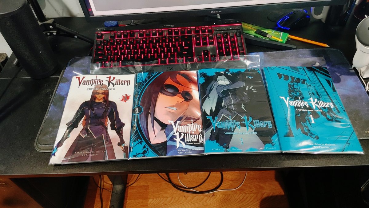 MugenLord's tweet photo. I can't stop looking at the covers to my first ever comic series called VK. It doesn't seem real to me, all my hard work has finally made my dream become a reality and I want to thank my artist @Chabibit1, she is awesome! 

Now, we are close to the pre-order campaign in January. Let's put Venus Orion Comics on everyone's radar! I want to thank all of you again for the support and showing interest in my Comic Universe project. 

https://t.co/7Se1jm437G