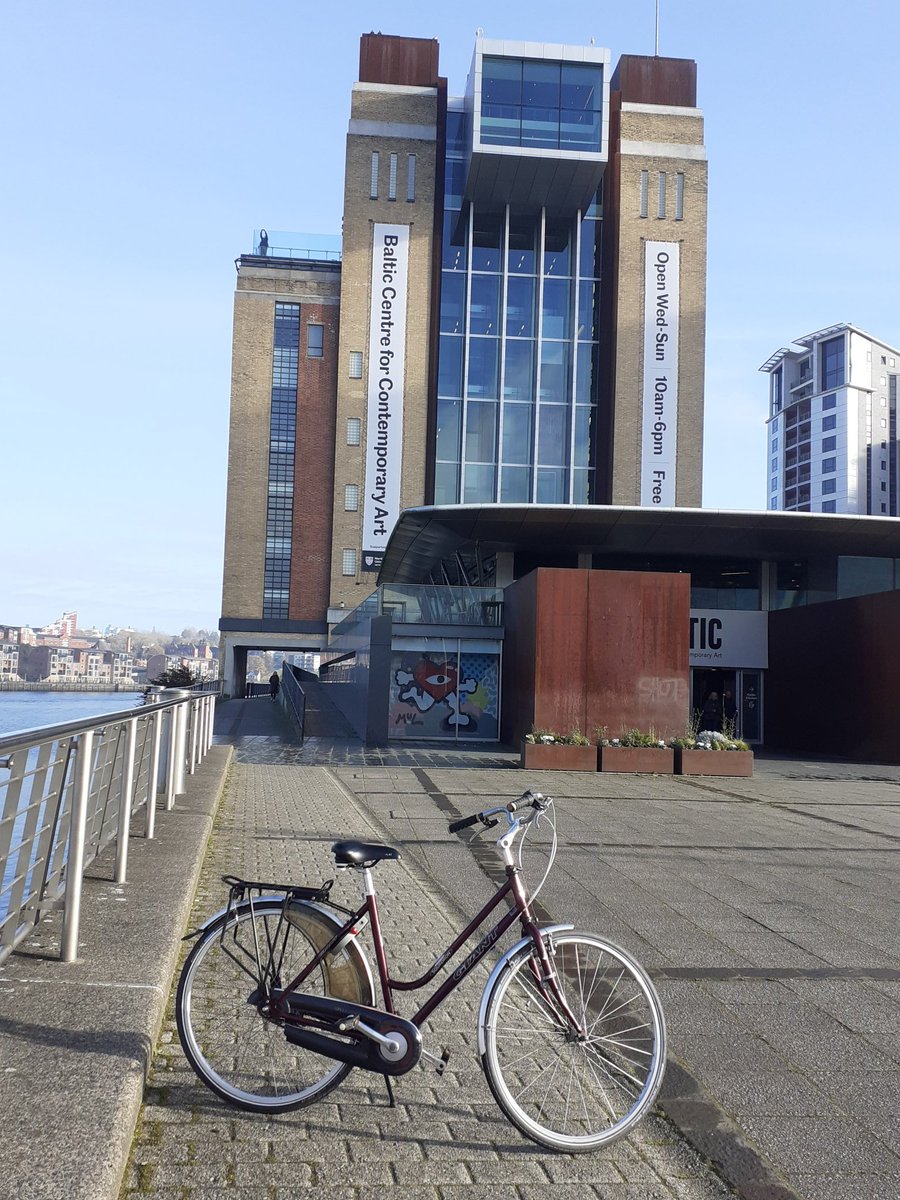 JaclynCurryJC's tweet photo. Lovely bike ride to @balticgateshead today to see the excellent @JoanneRCoates exhibition before it finishes,  exploring important issues facing #rural areas. Good to see research by @MarkShucksmith @RuralPolicySRUC et al in the video. @cretweeting @NICRErural https://t.co/TgP1qQAL2z