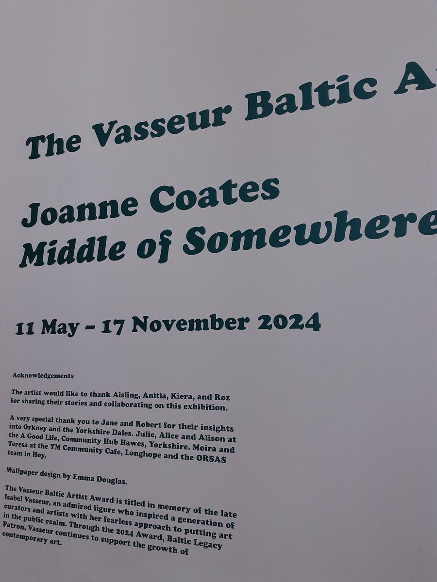 JaclynCurryJC's tweet photo. Lovely bike ride to @balticgateshead today to see the excellent @JoanneRCoates exhibition before it finishes,  exploring important issues facing #rural areas. Good to see research by @MarkShucksmith @RuralPolicySRUC et al in the video. @cretweeting @NICRErural https://t.co/TgP1qQAL2z