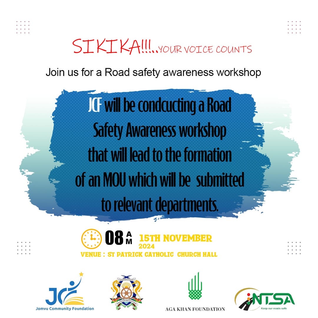 JomvuCommunityF's tweet photo. Tomorrow is the day JCF will be holding it's first build up activity for Jomvu Road Safety Awareness Campaign....

#SafeRoadsForAllUsers
#JRSAC https://t.co/JRdZUnLGBV