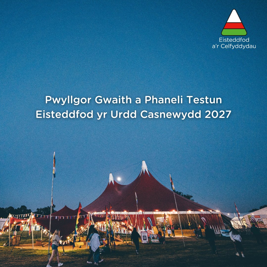 Eisteddfod yr Urdd a’r Celfyddydau (@eisteddfodurdd) on Twitter photo Bydd yn rhan o drefniadau Eisteddfod yr <a href="/Urdd/">Urdd Gobaith Cymru</a> Casnewydd 2027! 🎪
Bydd y Paneli Testun yn cwrdd am 18:00, a'r Pwyllgor Gwaith am 19:00 yn Ysgol Gwent Is-coed ar y 28ain o Dachwedd. Rhannwch y neges yma gyda thrigolion yr ardal!
🔺 <a href="/CyngorCasnewydd/">Cyngor Dinas Casnewydd</a> | <a href="/NewportCouncil/">Newport City Council</a> Bydd yn rhan o drefniadau Eisteddfod yr <a href="/Urdd/">Urdd Gobaith Cymru</a> Casnewydd 2027! 🎪
Bydd y Paneli Testun yn cwrdd am 18:00, a'r Pwyllgor Gwaith am 19:00 yn Ysgol Gwent Is-coed ar y 28ain o Dachwedd. Rhannwch y neges yma gyda thrigolion yr ardal!
🔺 <a href="/CyngorCasnewydd/">Cyngor Dinas Casnewydd</a> | <a href="/NewportCouncil/">Newport City Council</a>