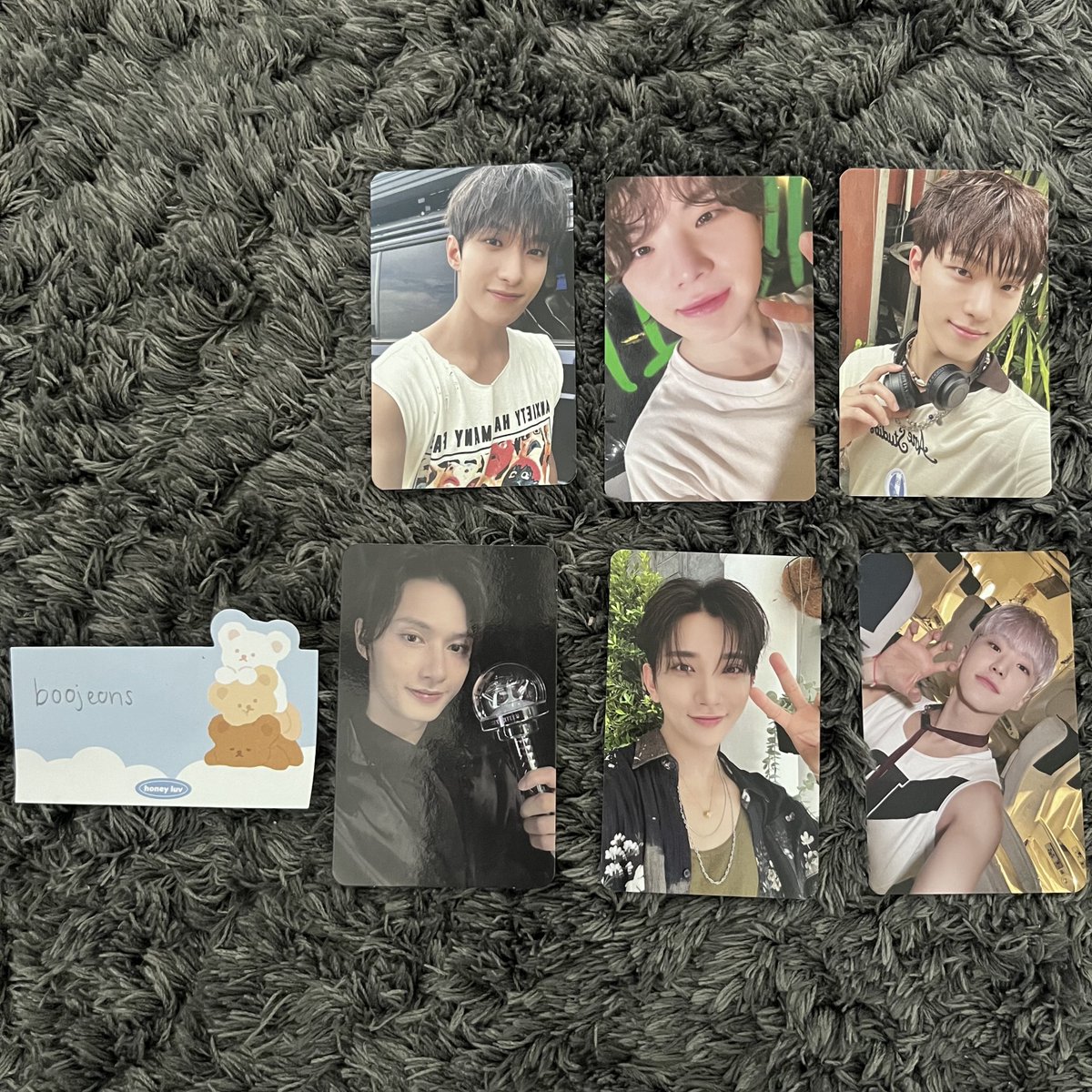 boojwoos's tweet photo. looking to trade 17 right here us tour lucky draw and caratzone
ld v1 : joshua hoshi -> wonwoo
ld v2 : dk woozi dino -> seungkwan or wonu
caratzone: jun -> anyone but seungkwan wonu or jun (already have them lmao)
#wttsvt
wtt/nfs - us only svt trade seventeen pc trading usa https://t.co/PYX95xe1be
