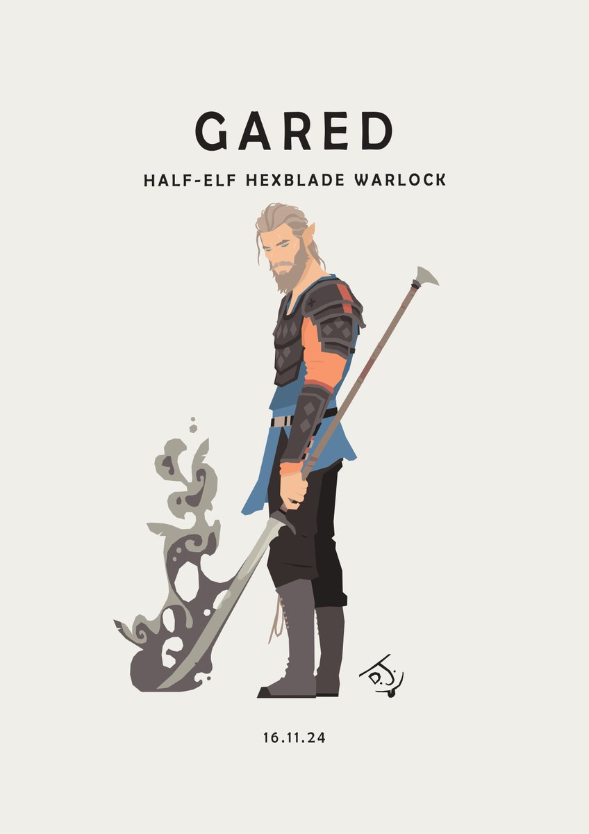Sketchgoblin's tweet photo. Growing up on the streets of Luskan, Gared knew only hardship. With no memory of his mother and a father who died violently in a bar fight, he learned quickly to fend for himself.
#DnD #Hexblade #Warlock https://t.co/1bGSSz6yMy