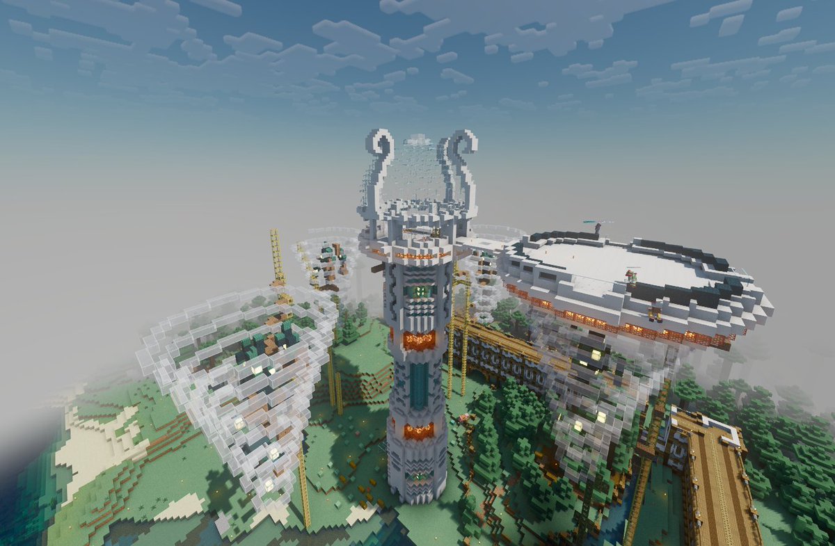 Sylleneo's tweet photo. Just another day on #NeoSMPOfficial. Bizz flying around like a madman, Persepolis’s build lookin' sick as hell, and the VC packed to the brim 😂 This server is pure chaos, and I’m all here for it.

Looking for creators to join the madness! applications only! 

#Minecraft #MCSMP https://t.co/b350RKxYRA