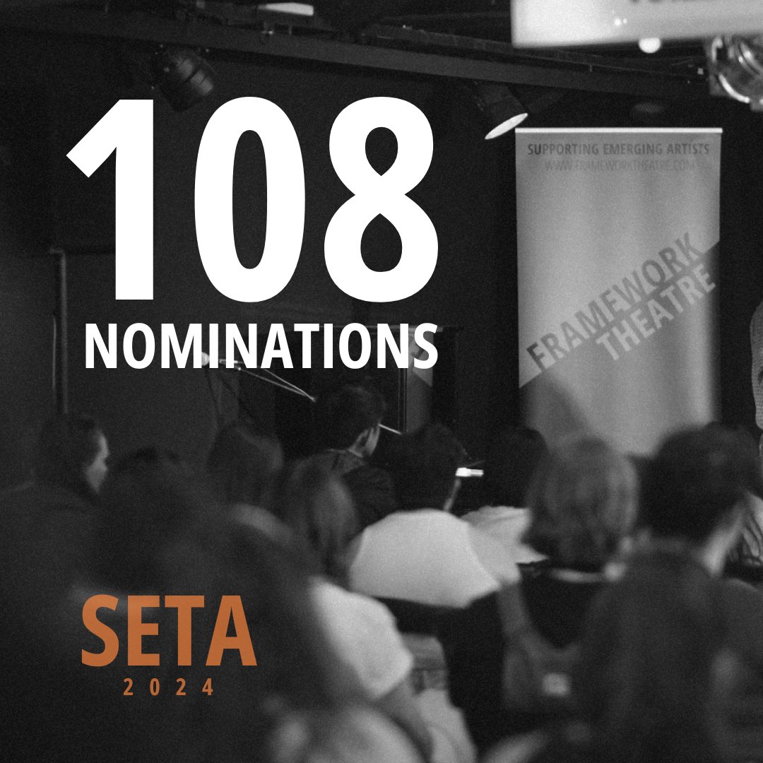 We are delighted to have received a total of 108 nominations across our 3 award categories! 🎭