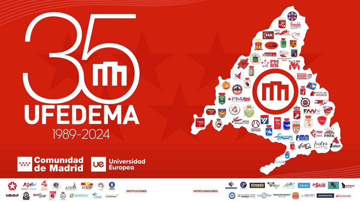 ufedema's tweet photo. 🔴DAMOS COMIENZO A LA XVII GALA DEL DEPORTE MADRILEÑO 

Vívela con nosotros en DIRECTO https://t.co/fxZHhcQr6q https://t.co/TCmv5J41Rm