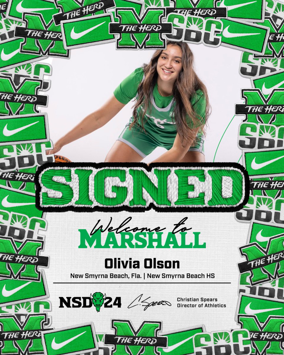 The Herd keeps growing ‼️ Welcome Olivia!

📰: bit.ly/OliviaOlsonWBB

#WeAreMarshall