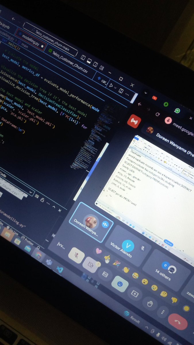 zawadimukuru (@zawadi_abby) on Twitter photo <a href="/lux_academy/">Lux Tech Academy : Build A Future Proof Career</a> JKAUT Karen Chapter SQL session currently going on, streaming live on yt, the club is doing well, might consider a physical meetup soon. #DataScience #sql
#6mothsrule <a href="/lux_academy/">Lux Tech Academy : Build A Future Proof Career</a> JKAUT Karen Chapter SQL session currently going on, streaming live on yt, the club is doing well, might consider a physical meetup soon. #DataScience #sql
#6mothsrule