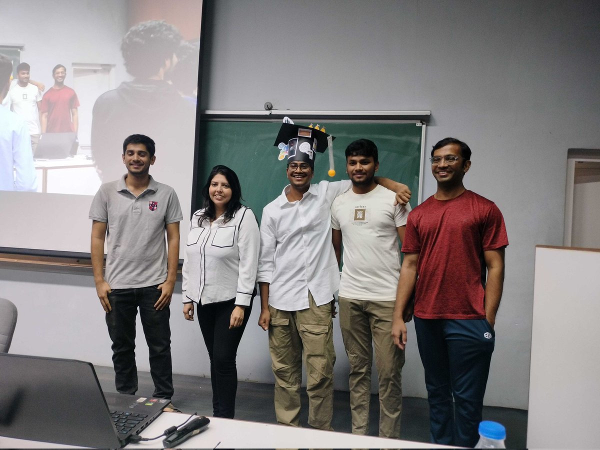 astro_roamer's tweet photo. Today my first PhD student @IUCAAstro defended his doctoral thesis successfully 🎉 Happy and proud moment for me as his PhD supervisor 😊 Congratulations Bikram and all the best for the future! 🎓🥳 https://t.co/hZQ9lOjDDp