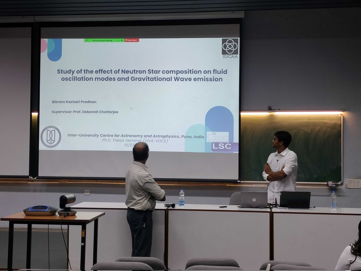 astro_roamer's tweet photo. Today my first PhD student @IUCAAstro defended his doctoral thesis successfully 🎉 Happy and proud moment for me as his PhD supervisor 😊 Congratulations Bikram and all the best for the future! 🎓🥳 https://t.co/hZQ9lOjDDp