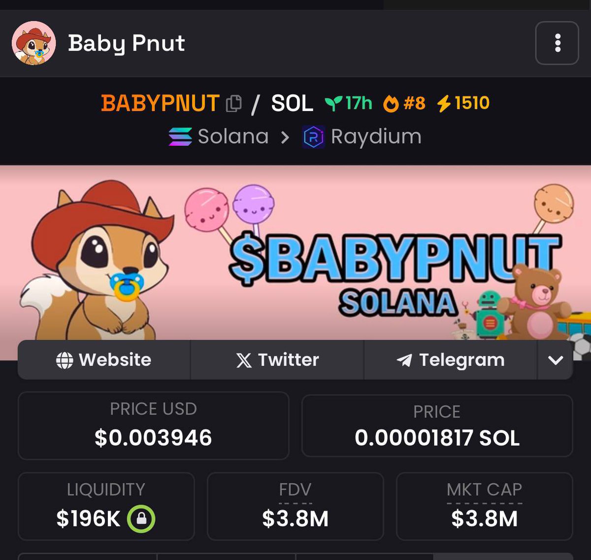 $Babypnut I wonder if it will be possible to make a cap of 20 million , at the peak it was already 6, I took it when it was 2👀
