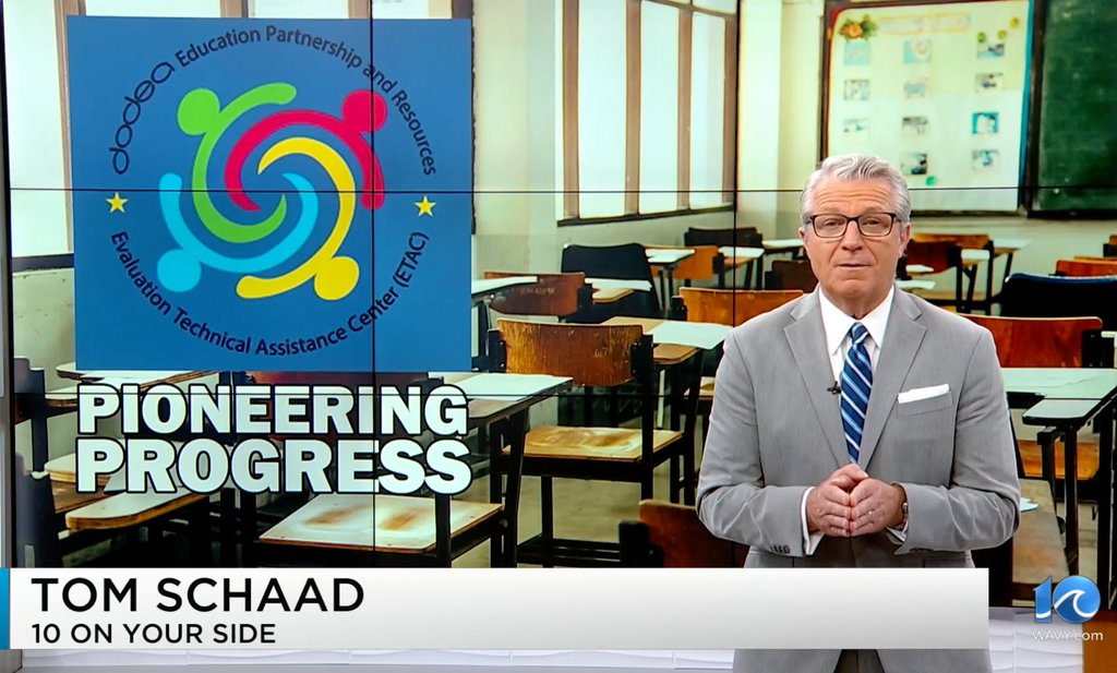 DoDEA ETAC (@dodeagrants) on Twitter photo We’re excited that <a href="/WAVY_News/">WAVY TV 10</a> visited the 2024 DoDEA Grant Program Community of Practice! Educators from across the US gathered in Norfolk to share and learn promising practices for serving military-connected students. 🔗 l8r.it/fSCx #DoDEACoP2024 #PioneeringProgress We’re excited that <a href="/WAVY_News/">WAVY TV 10</a> visited the 2024 DoDEA Grant Program Community of Practice! Educators from across the US gathered in Norfolk to share and learn promising practices for serving military-connected students. 🔗 l8r.it/fSCx #DoDEACoP2024 #PioneeringProgress