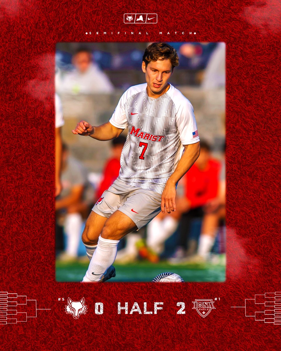 At the half.
