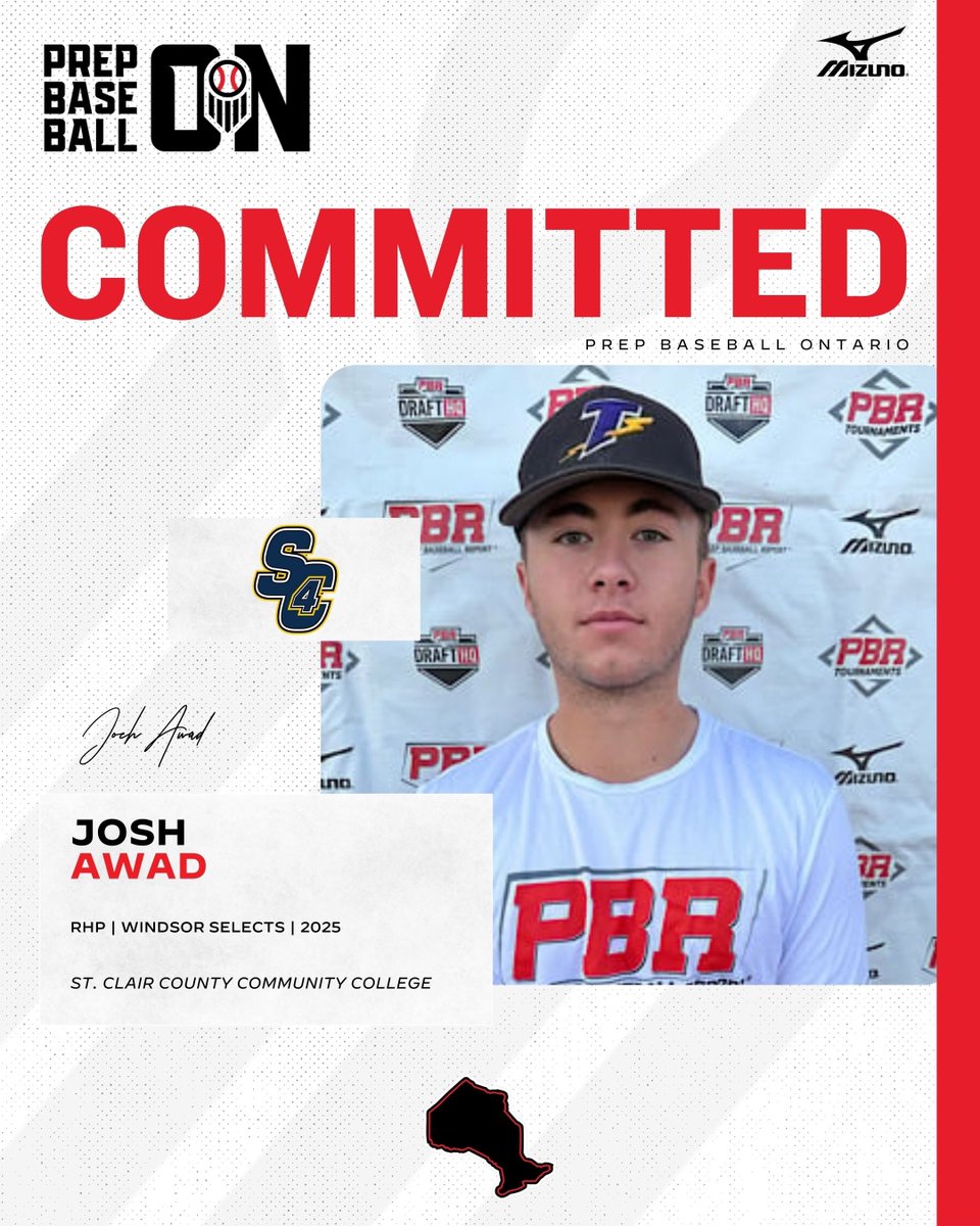 🚨𝐂𝐎𝐌𝐌𝐈𝐓𝐌𝐄𝐍𝐓 𝐀𝐋𝐄𝐑𝐓🚨

'25 RHP Josh Awad (<a href="/WindsorSelects/">Windsor Selects Baseball</a>) announces his commitment to St. Clair County Community College.

<a href="/JoshAwad4/">Josh</a> || <a href="/SC4_Baseball/">SC4 Skippers Baseball</a>