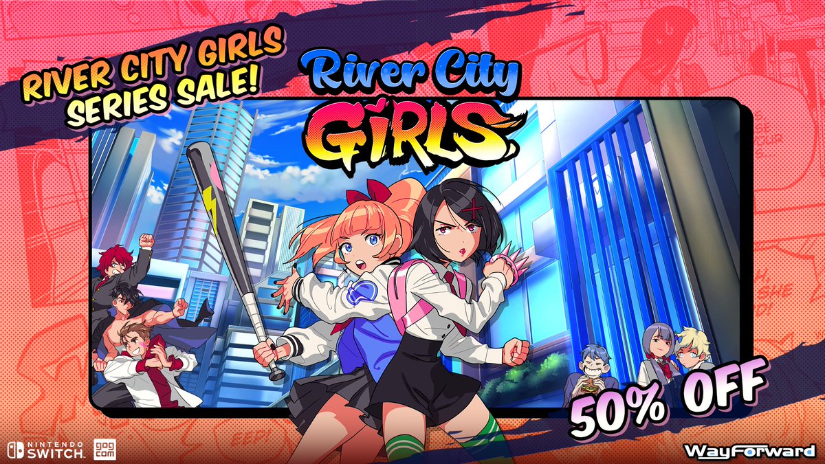 In celebration of the new RCG2 Double Dragon DLC, the original River City Girls is currently 50% off on Switch and <a href="/GOGcom/">GOG.COM</a>! Team up for knuckle-busting beat-'em-up action!
Switch: bit.ly/RCGswitch
GOG: bit.ly/RCGGOG