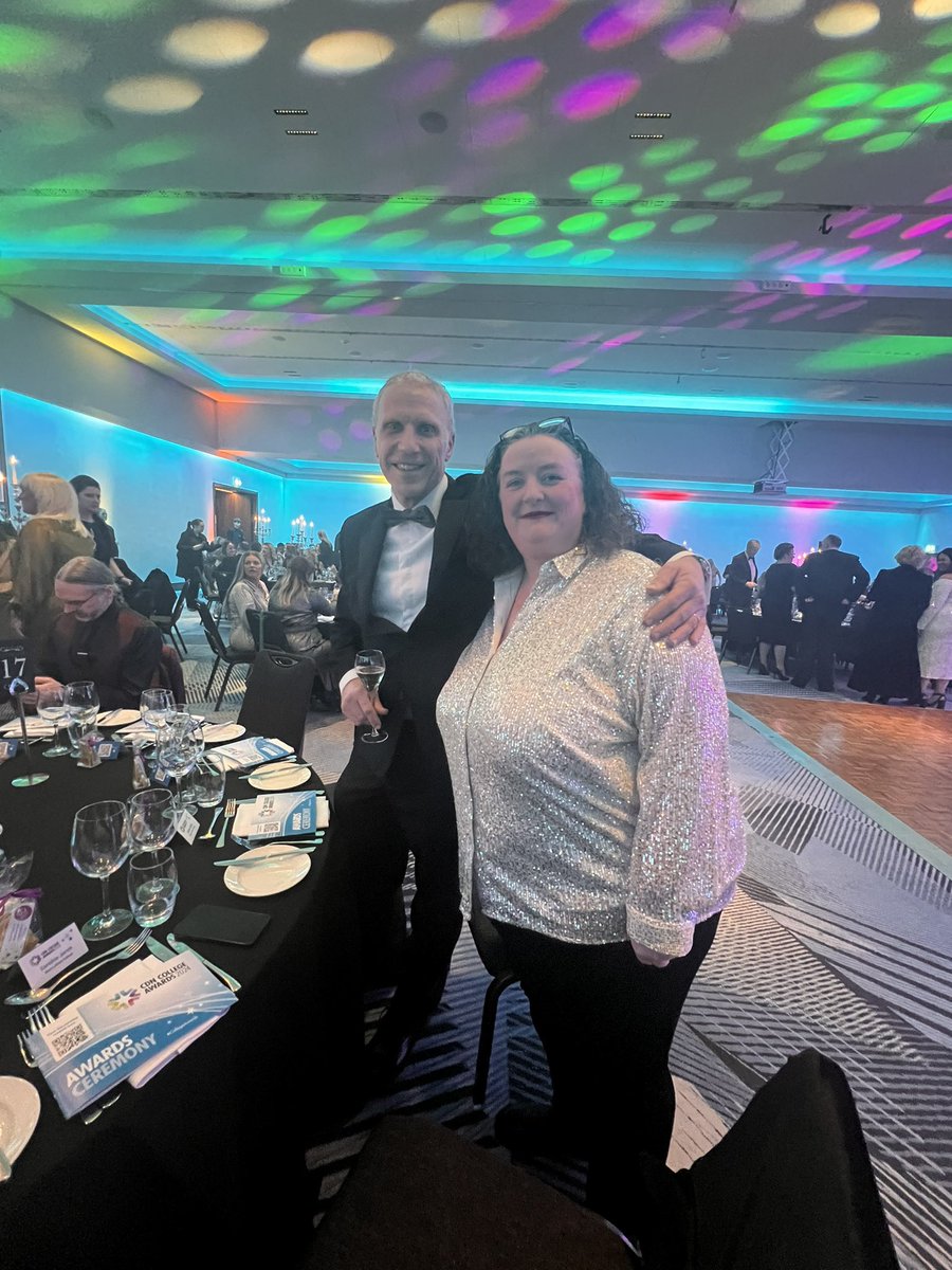 JackieGalbraith's tweet photo. Team @WestLoCollege at @ColDevNet #CollegeAwards in Glasgow tonight. Finalists in 6 categories! 🤞 https://t.co/JKv379g398