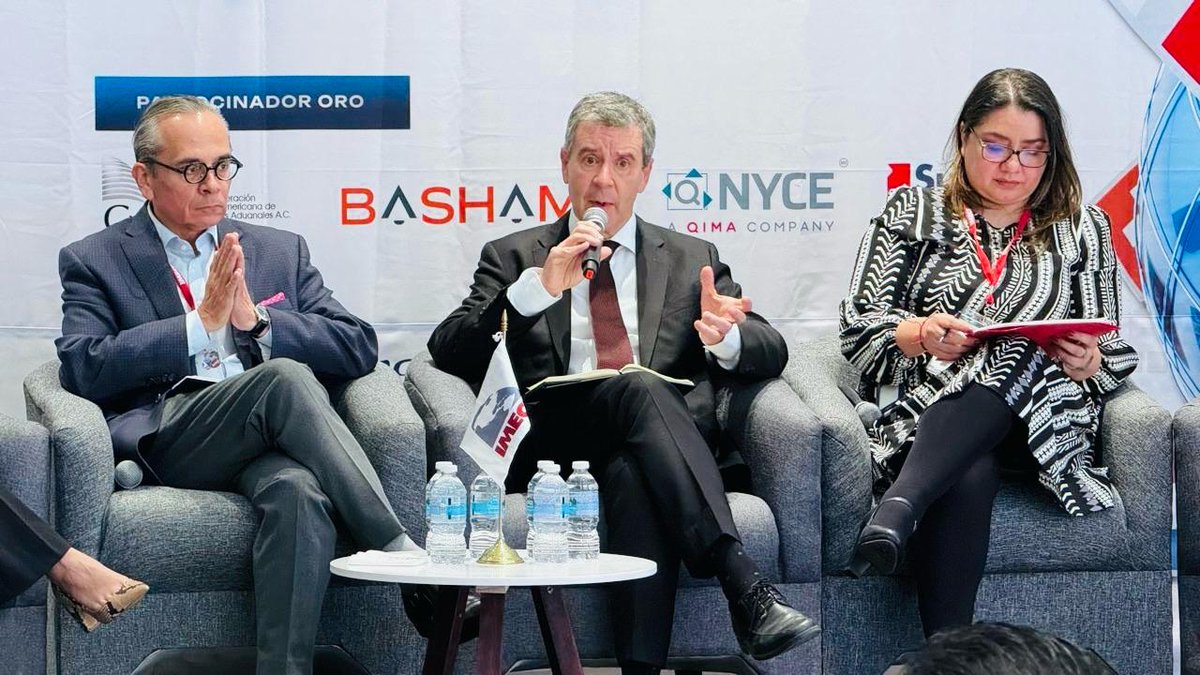 Agradecemos por su participación a los panelistas de: México en el mundo capitalizando oportunidades.

- Jorge Peydro - <a href="/UEenMexico/">Unión Europea en México 🇪🇺🇲🇽</a>
- <a href="/JuliePoirierTC/">Julie Poirier</a> - <a href="/EmbCanMexico/">Canadá en México</a>
- Roberto Zapata - <a href="/ANSLEY_Mx/">Ansley Consultores</a>
- Samanta Anguiano - <a href="/chinachambermx/">China Chamber Mexico</a>
- Moderadora: Yamel Cado - <a href="/PwC_Mexico/">PwC México</a>