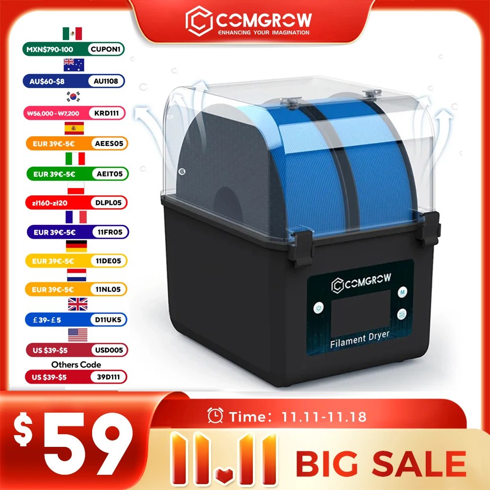 OfertasChina20's tweet image. #Aliexpress
📦 (Armazém Brasil) - Comgrow Filamento Secador 2 Rolos
🏷️ #Comgrow🏷️ #Filamento_Secador_2_Rolos
💰💰Por: R$ 318,03
🎟Cupom: 11BR50
🔗🔗Link:  a.aliexpress.com/_oFxBmrz