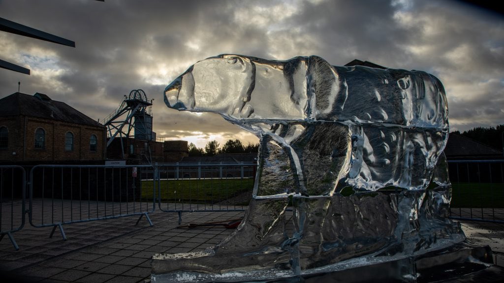 Unforgettable icy journey at Woodhorn! ❄️ Our ice trail and papercraft workshops brought families together and inspired conversation about climate change. The sculptures told a story of our planet and the impact we have on it.🌍#ClimateAction #FamilyFun  #IceSculpture