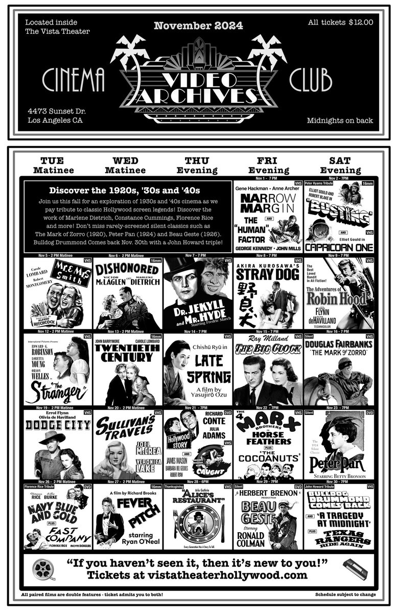 Video Archives Cinema Club tweet media