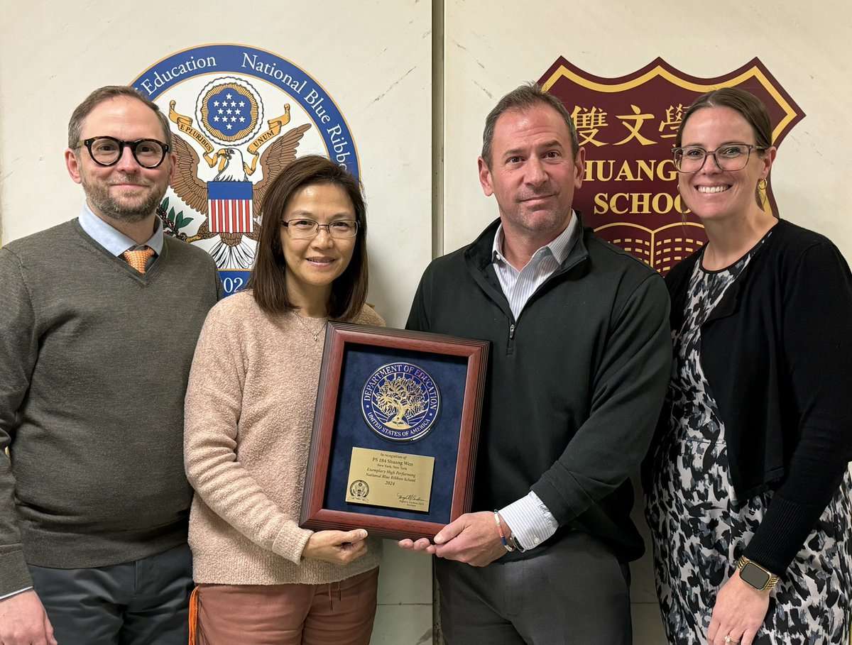 Our administration with our 2024 blue ribbon award!  <a href="/kabd112/">kabby212</a> <a href="/District1NYC/">District 1 NYC</a> <a href="/JennCarry_on/">Jenn Carreon</a> <a href="/CarryChan12/">Carry Chan-Howard</a>