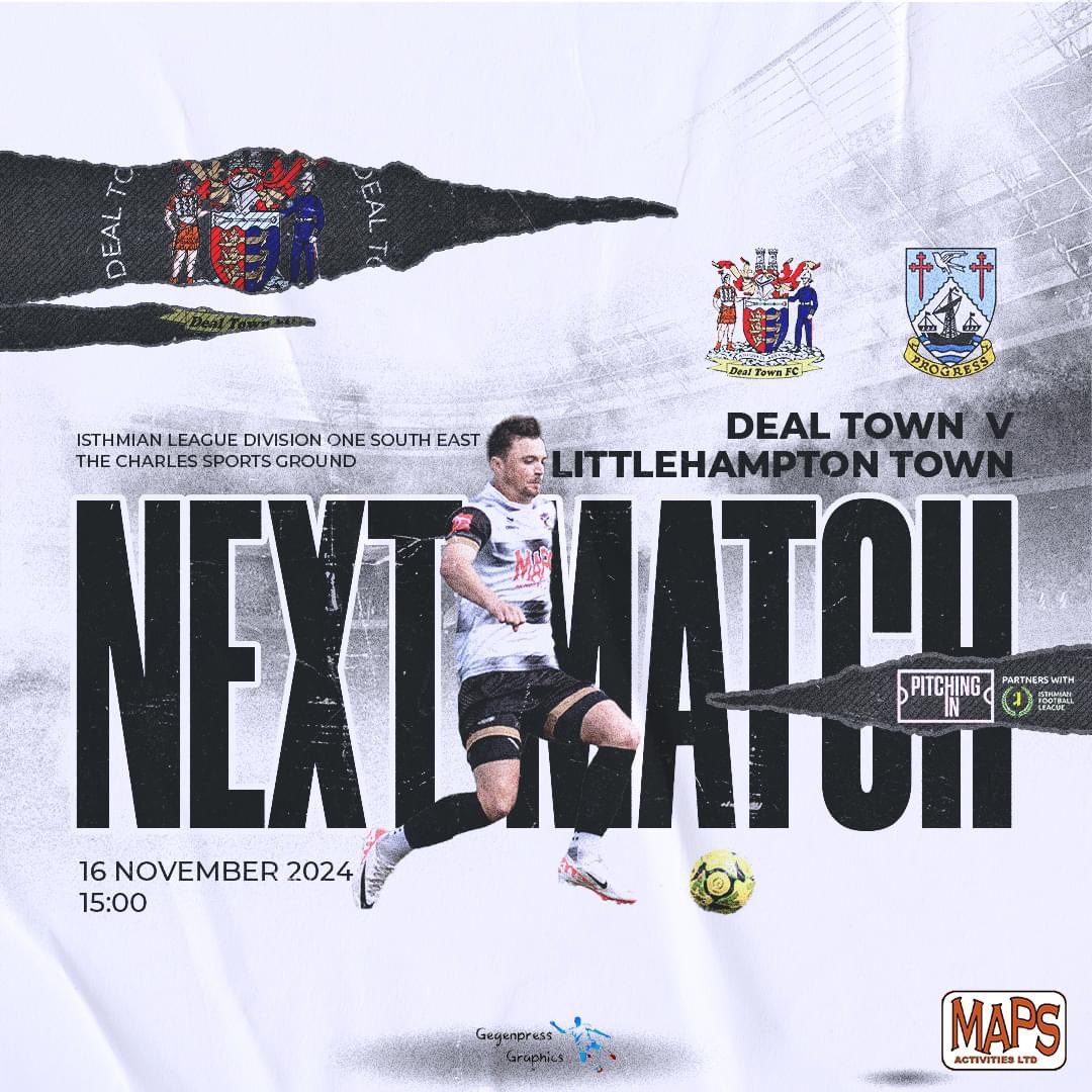 Deal Town FC (@dealtownfc) on Twitter photo NEXT🆙
It's <a href="/LittlehamptonFC/">Littlehampton TownFC</a> who visit CT14 this Saturday. Check out our match preview here:
🔗t.ly/bRs5V
⚠️🎥PLEASE NOTE information on filming taking place at the CG on Saturday.
#COYH ⚫⚪ NEXT🆙
It's <a href="/LittlehamptonFC/">Littlehampton TownFC</a> who visit CT14 this Saturday. Check out our match preview here:
🔗t.ly/bRs5V
⚠️🎥PLEASE NOTE information on filming taking place at the CG on Saturday.
#COYH ⚫⚪