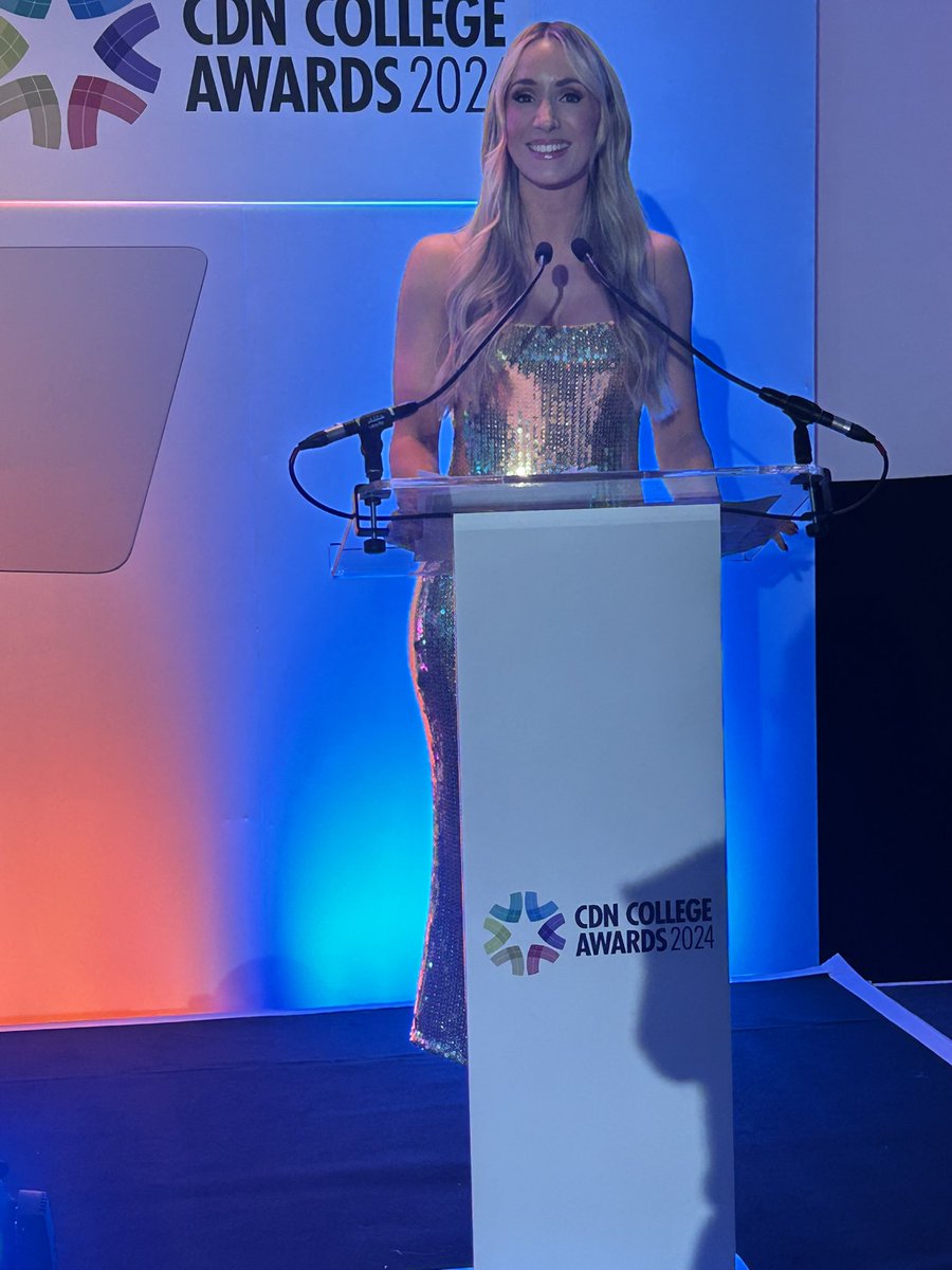 We’re beyond excited to welcome back the fabulous #CollegeAwards Master of Ceremonies – the one and only Amy Irons (<a href="/AmyJIrons/">Amy Irons</a>)!!! 🎤🎉
 
Amy is a TV &amp; Radio superstar, journalist, voiceover queen, and all-around event hosting legend! 🌟
 
Let’s give her a HUGE welcome back! 👋💫
