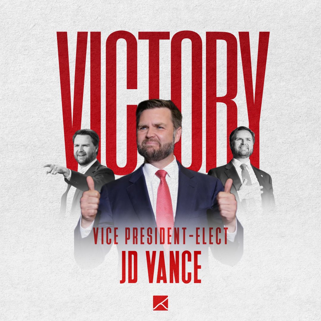 FlexPointMedia's tweet photo. Congratulations to Vice President-elect, @JDVance! Proud to be part of Team Vance since his first campaign for elected office. 🇺🇸 https://t.co/7b1DeZyLXh