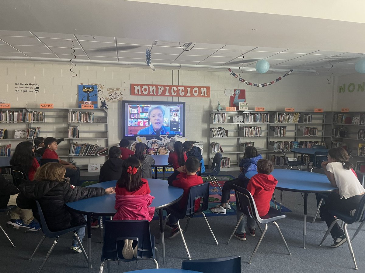 Author Silvia Lopez reading her new book to our 3rd grade ponies <a href="/EPISDLibraries/">EPISD Libraries</a> <a href="/MacArthur_EPISD/">MacArthur PK-8</a>